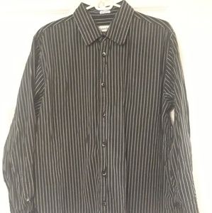 Black Striped Calvin Klein dress shirt